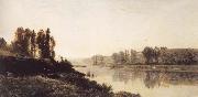 Jean Baptiste Camille  Corot Souvenir of Mortefontaine painting